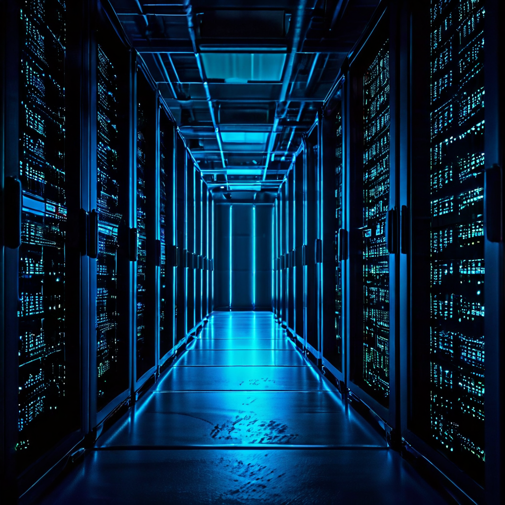 데이터베이스 서버에서 하나의 과도하게 사용되는 파티션이 빛나며 성능 병목 현상을 일으켜 다른 정상 파티션들의 쿼리 처리 속도가 느려지는 데이터베이스 성능 저하 문제를 시각적으로 표현한 개념도입니다.