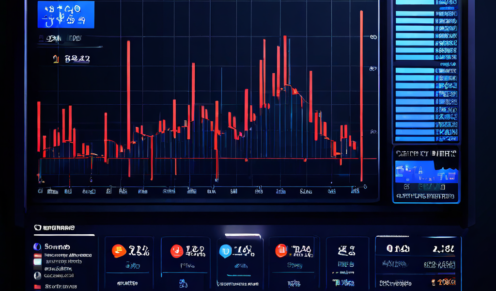 서버 대시보드에서 비정상적인 쿼리 급증과 함께 성능 그래프가 급락하며 경고 표시가 나타나는 장면을 보여줍니다.