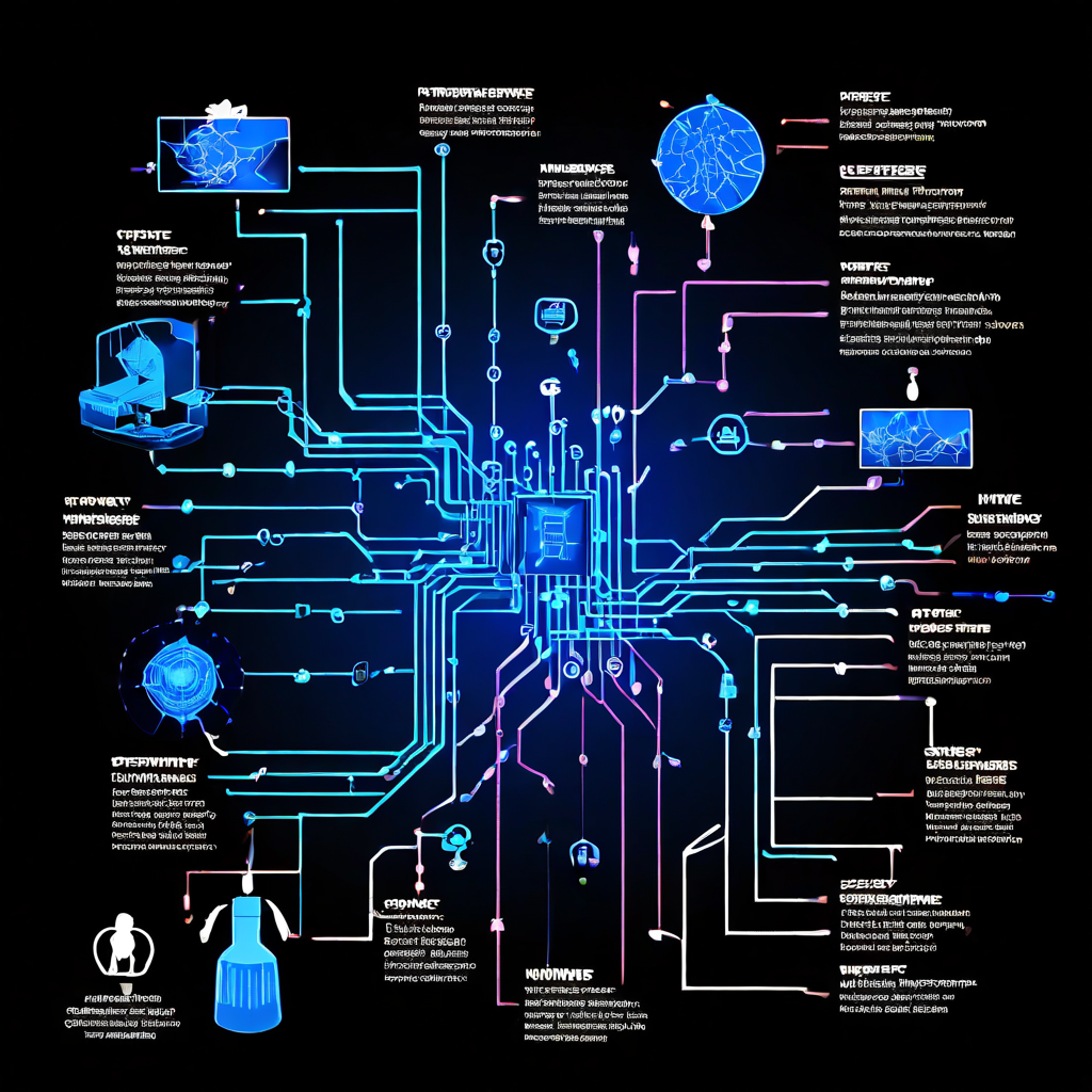 악의적 인터넷 트래픽의 주요 유형을 분석한 플로우차트로, 각 공격 경로와 이로 인해 네트워크 서버에 발생하는 부정적인 시스템적 영향을 단계별로 보여줍니다.