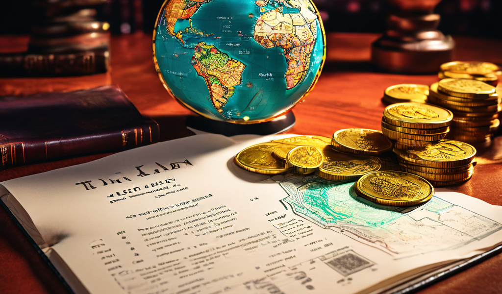 디지털 자금의 흐름과 글로벌 네트워크 연결을 배경으로 여행자 규정(Travel Rule) 관련 법률 문서가 강조된 이미지로, 가상자산 거래 시 필수적인 금융 정보 공유 의무를 상징적으로 표현하고 있습니다.