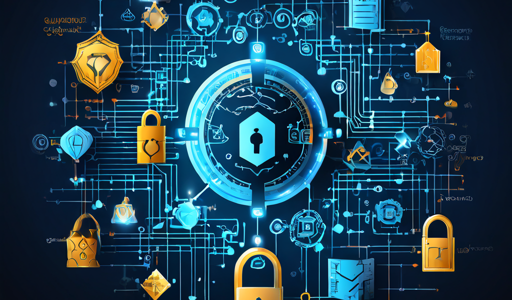 제로지식증명 프레임워크의 개념도가 금융 프라이버시를 상징하는 자물쇠와 방패 모양의 장벽과 충돌하는 모습을 표현한 다이어그램입니다.