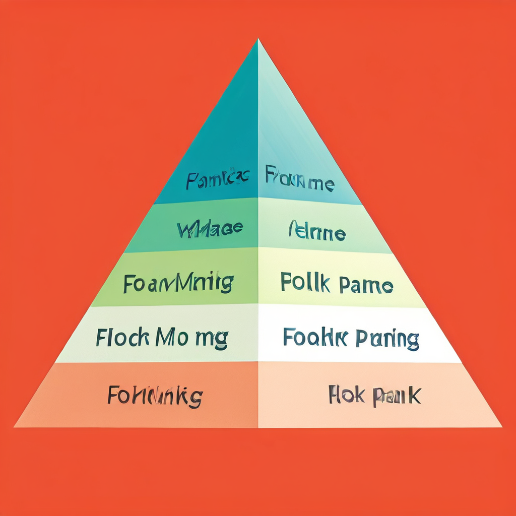 수수료 결정의 핵심 요소를 시각화한 이미지로, 시장, 거래량, 정책의 세 가지 블록이 기초를 이루고 그 위에서 수수료 블록이 변동하는 모습을 피라미드 형태로 보여줍니다.