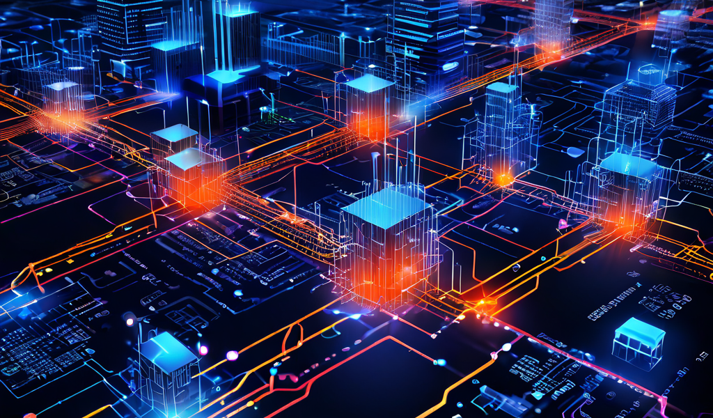 블록체인 네트워크의 혼잡한 데이터 경로와 급등하는 거래 수수료를 분석 그래프와 함께 시각화하여 체계의 부하 상태를 한눈에 보여주는 디지털 맵 이미지입니다.