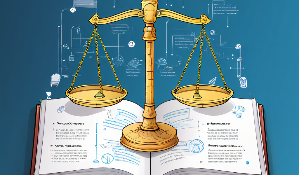 신뢰 형성과 검증 과정을 다루는 내용의 책에서 한쪽 페이지에는 균형 잡힌 저울을, 다른 페이지에는 신뢰와 검증 단계를 나타내는 흐름도가 펼쳐져 있습니다.