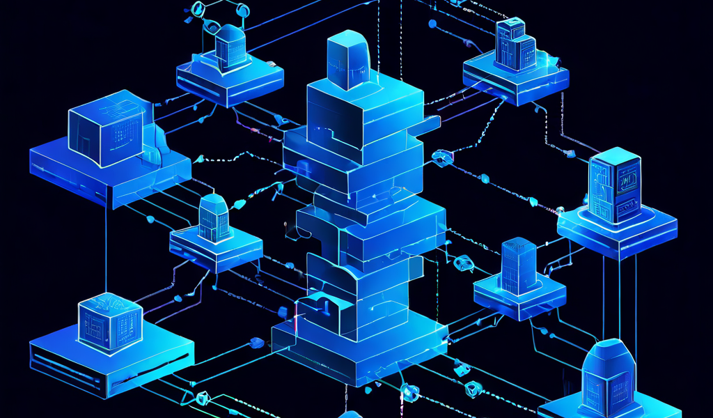 블록체인 네트워크에서 처리 속도가 느린 노드에 트랜잭션이 대기하며 쌓여 병목 현상이 발생하는 과정을 설명하는 개념도입니다.