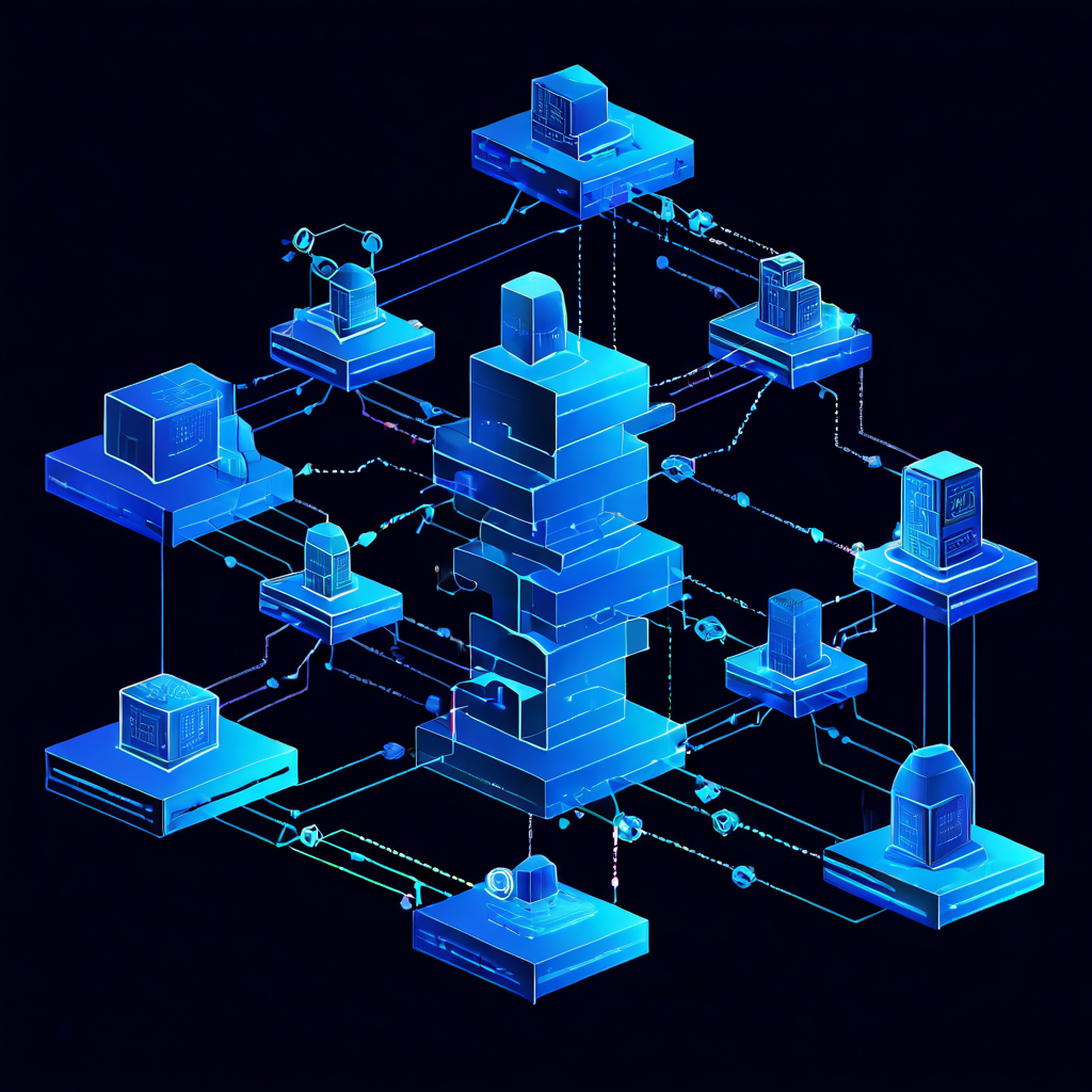 블록체인 네트워크에서 처리 속도가 느린 노드에 트랜잭션이 대기하며 쌓여 병목 현상이 발생하는 과정을 설명하는 개념도입니다.
