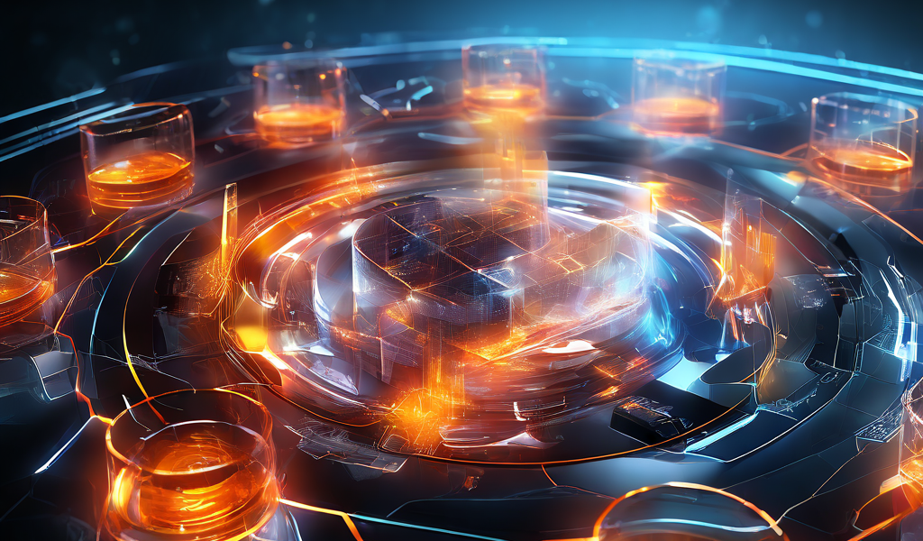 Futuristic close-up of a glowing digital interface showing abstract data paths and secure service layers for live session pattern...