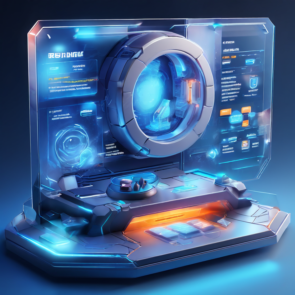 Digital interface showing delayed transaction flow with layered service pathways and secure data movement between gaming and...