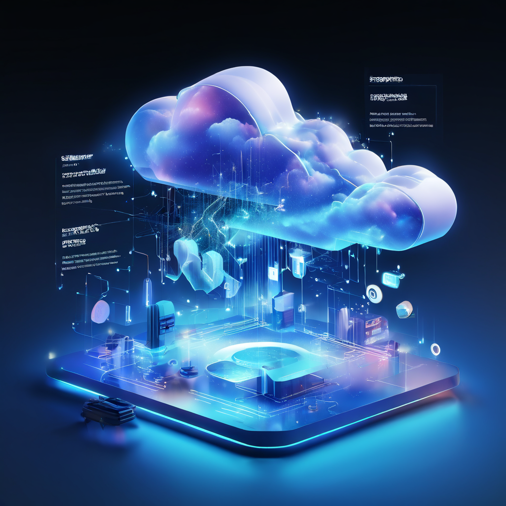 Abstract cloud layers and data nodes representing the comparison point between slow and failed menu recovery in a mobile gaming...